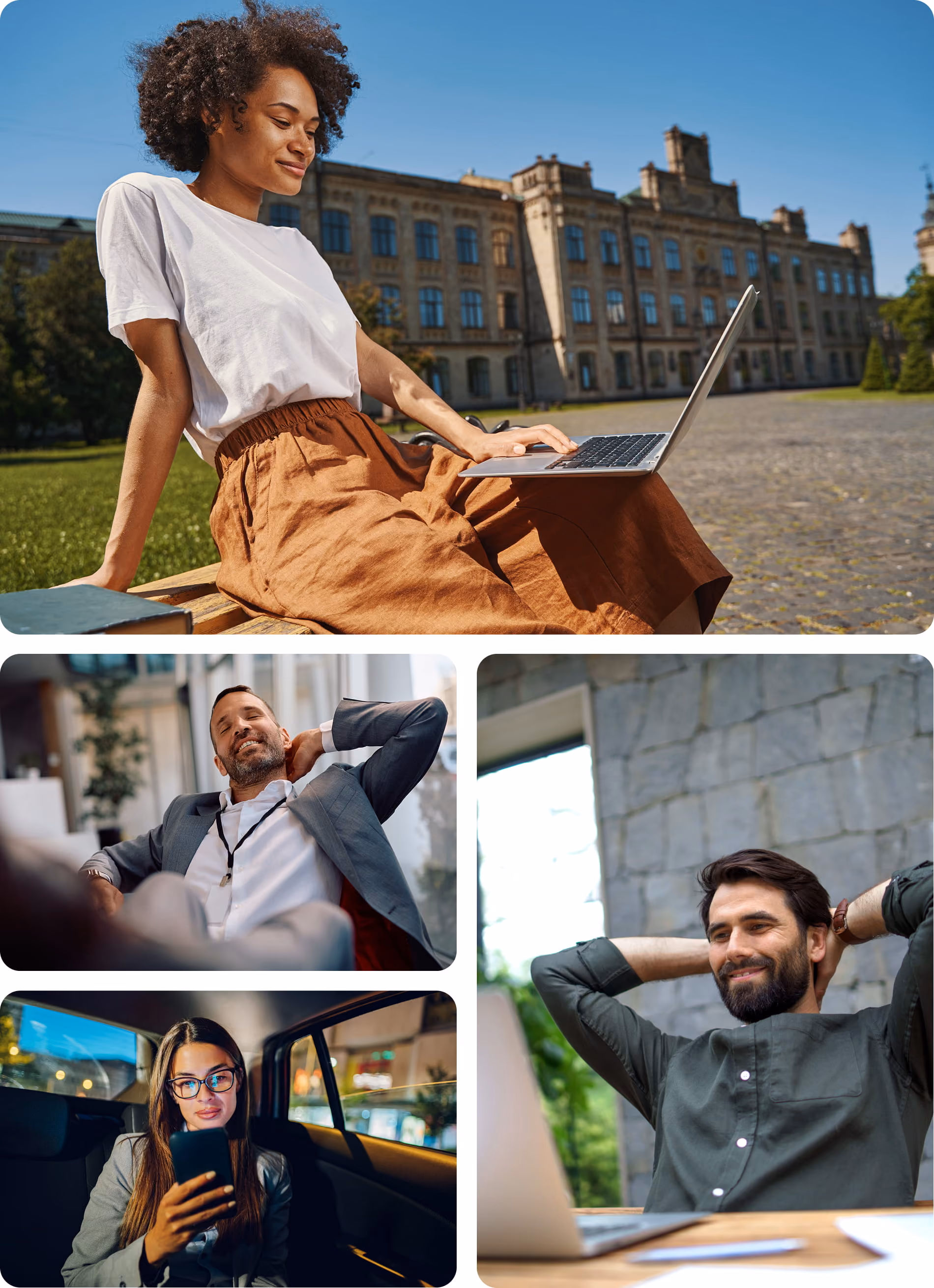 Lendermarket photography direction featuring relaxed, confident investors