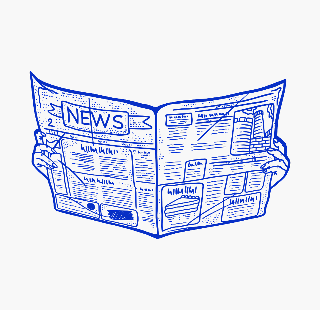 Illustration of Nara newspaper