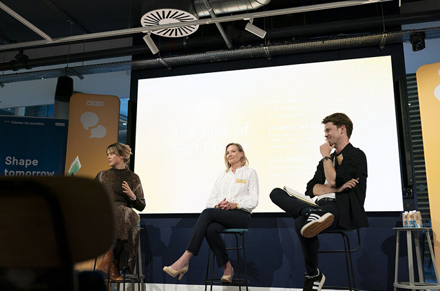 Nara team talking at a panel