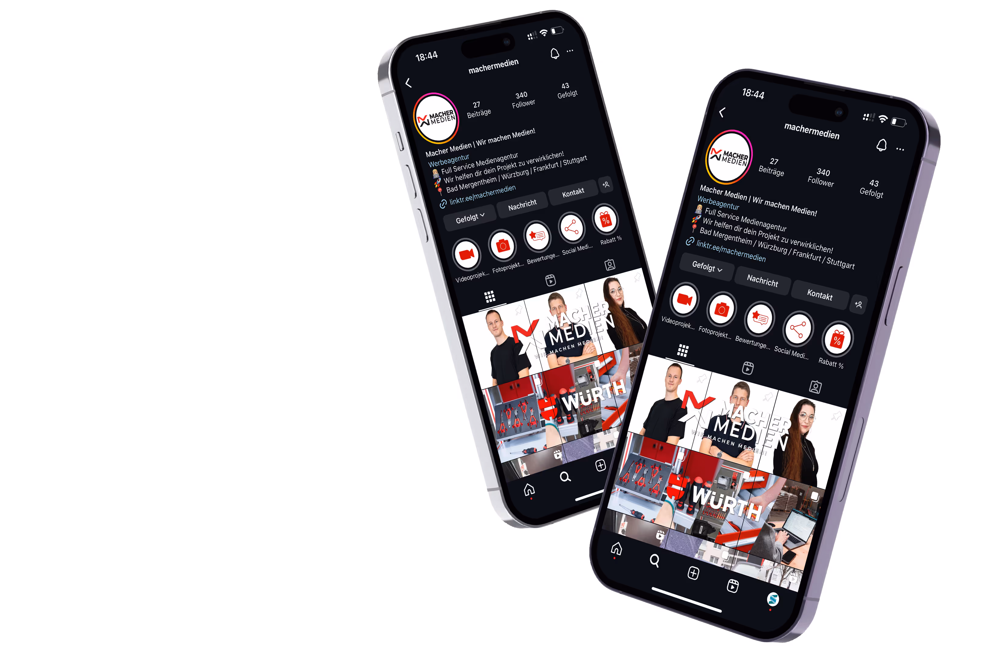 Social Media Instagram Account - Macher Medien