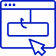 A browser with a mouse icon on it