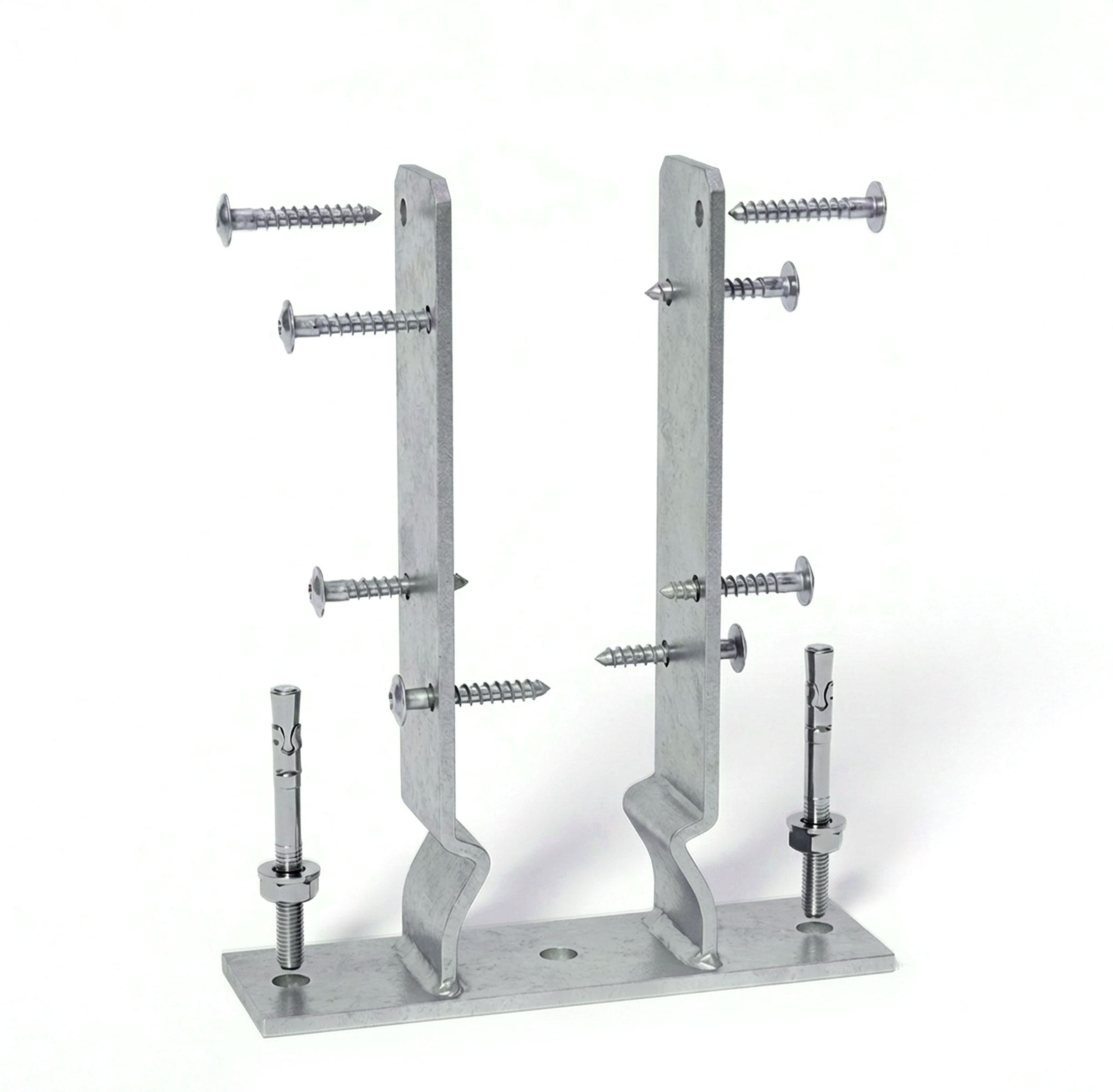 Pfostenanker mit Bodenplatte