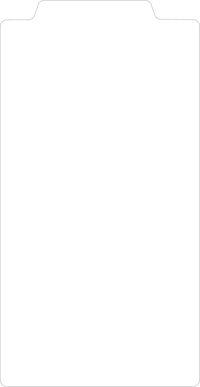 Blank white folder icon with curved top tab.