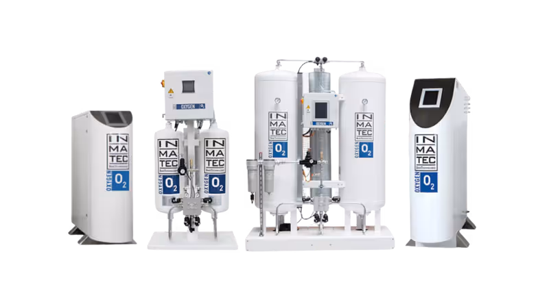 Product image of four types of oxygen generators