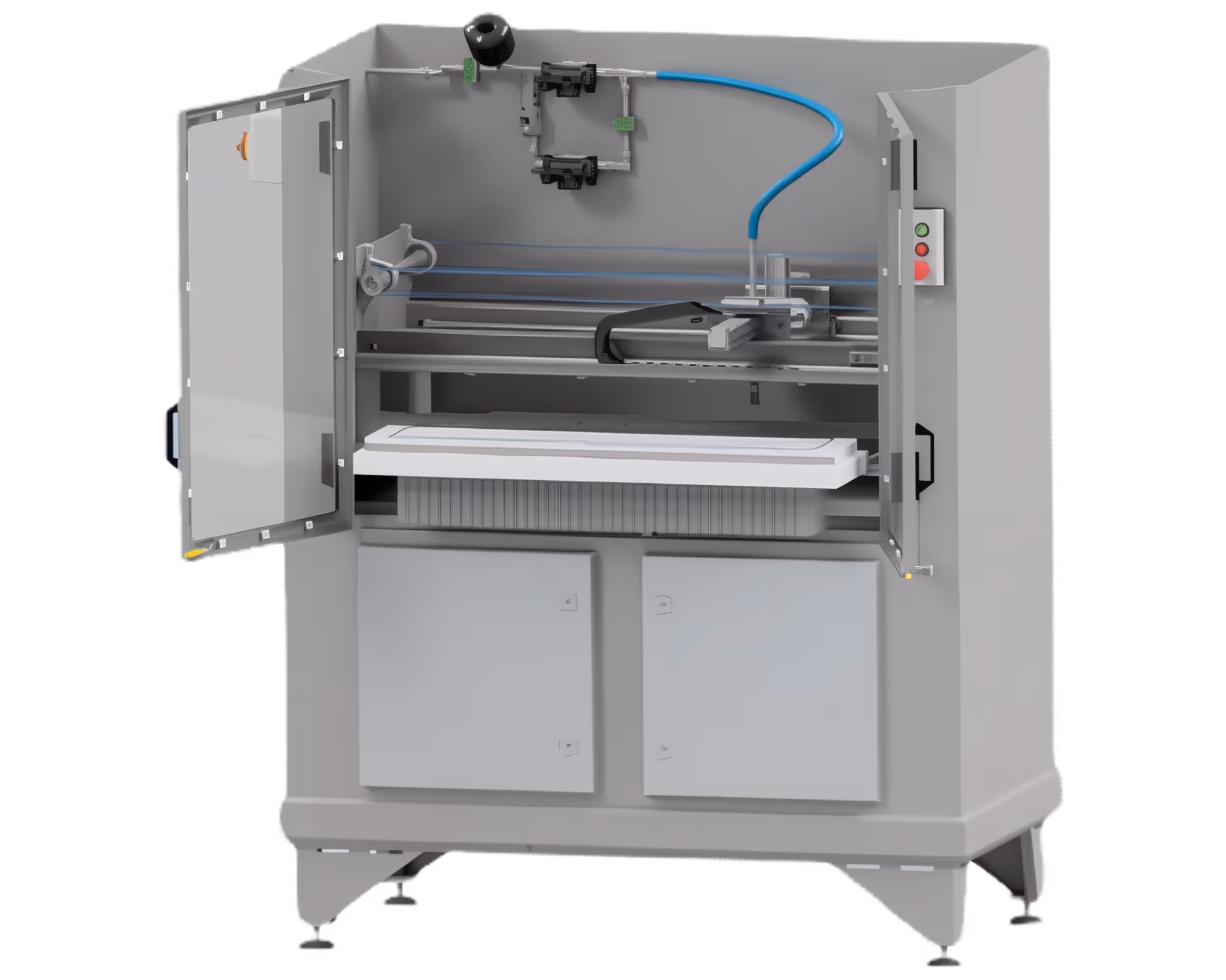 Automated Needle Washing Machine with high-pressure cleaning system for efficient washing of injection needles and heads, reducing manual labor and ensuring consistent injection quality.