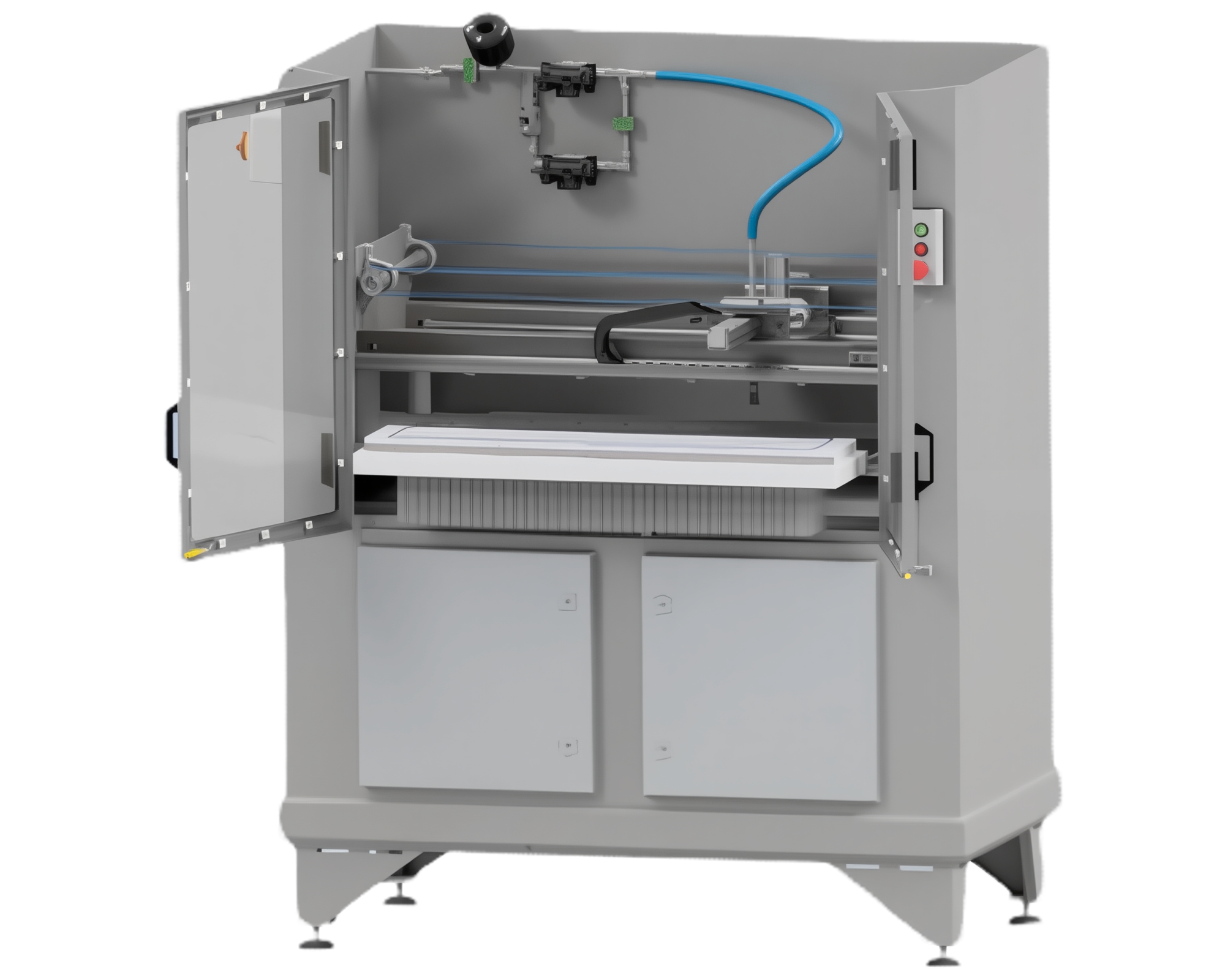 Automated Needle Washing Machine with high-pressure cleaning system for efficient washing of injection needles and heads, reducing manual labor and ensuring consistent injection quality.
