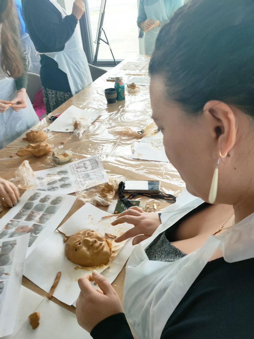 image of sewing class in session