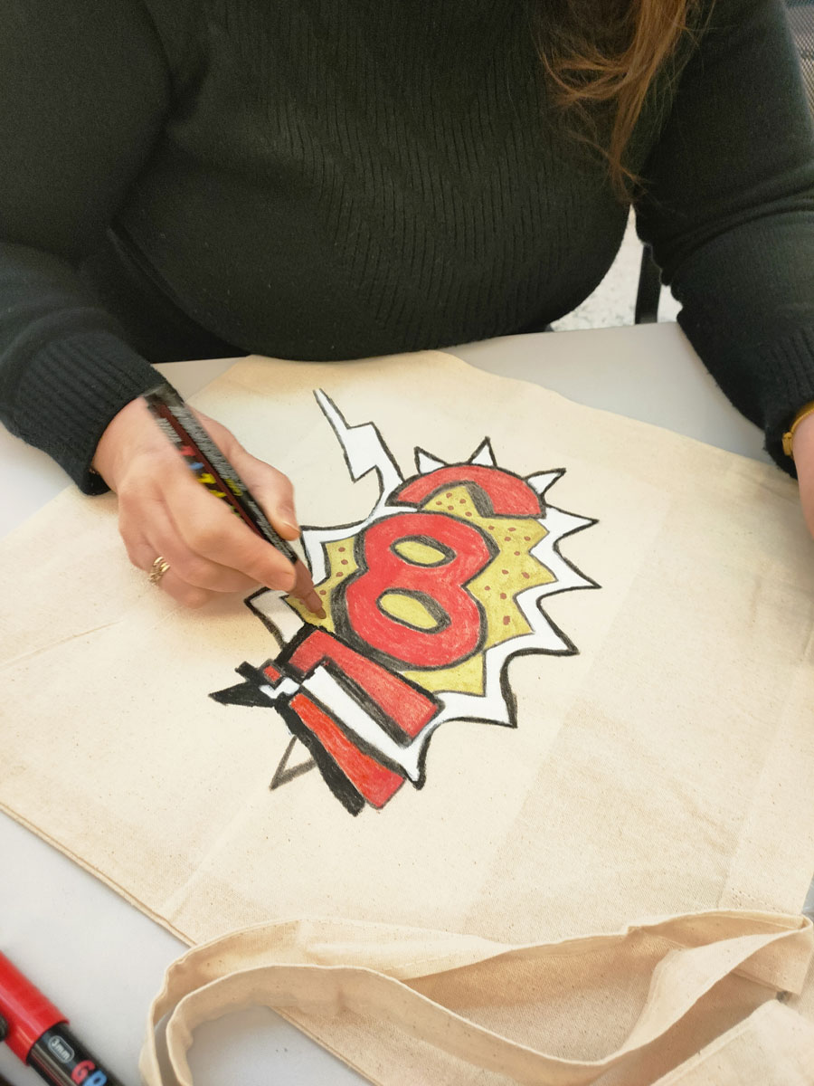 image of sewing class in session