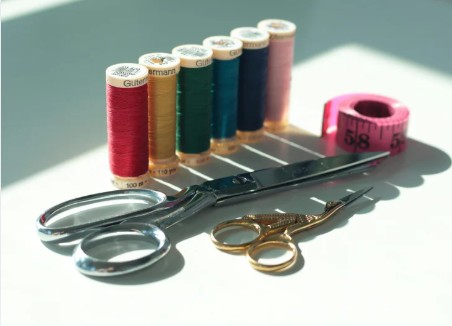 image of sewing class in session