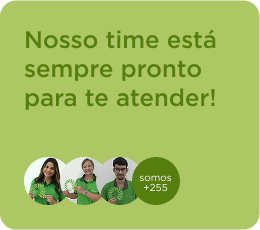 Nosso time está sempre pronto para te atender!