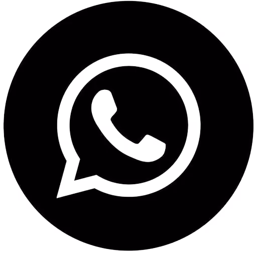 icon whatsapp noir transparent