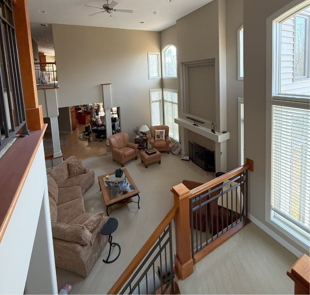 Interior home trim staining project in Grand Rapids, MI