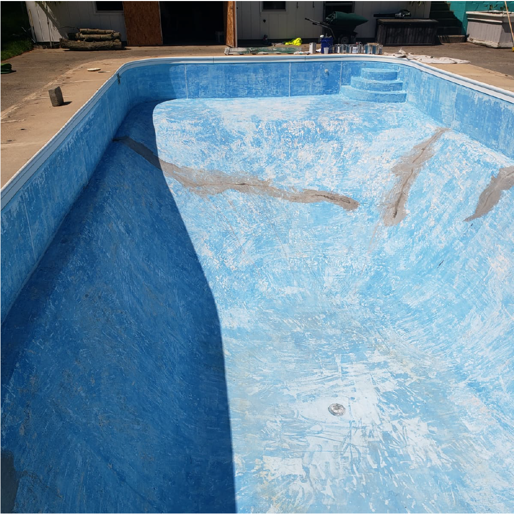 Pool resurfacing project in Grand Rapids, MI