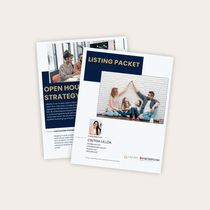 listing packet mockup image