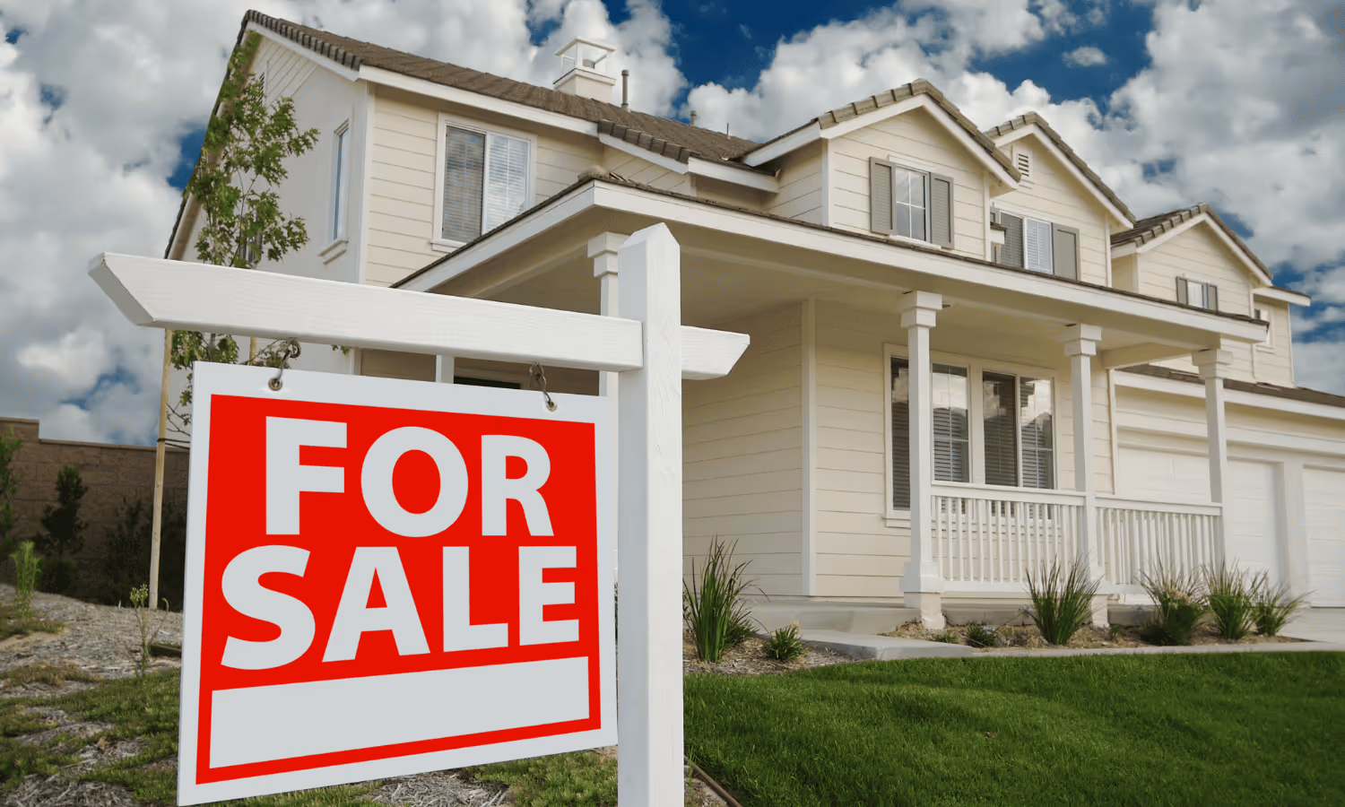 Beautiful Hillsborough County home with professional yard sign ready for sale.