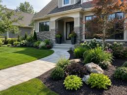 A well-maintained Dracut, MA home exterior in early summer with clean landscaping, a welcoming front entry, fresh mulch, and a quiet Merrimack Valley neighborhood feel.