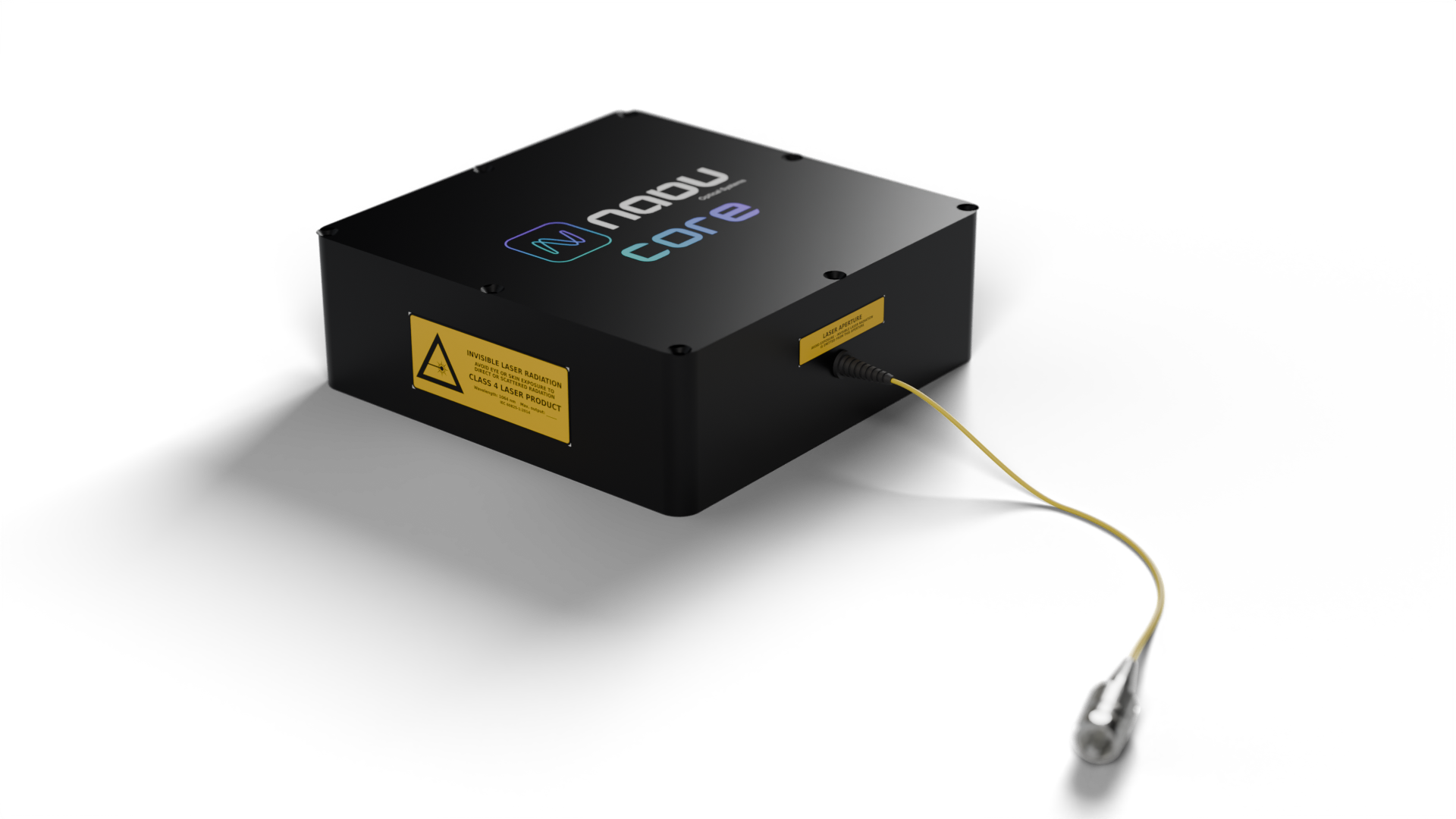 Nabu-Core fiber laser module with fiber output