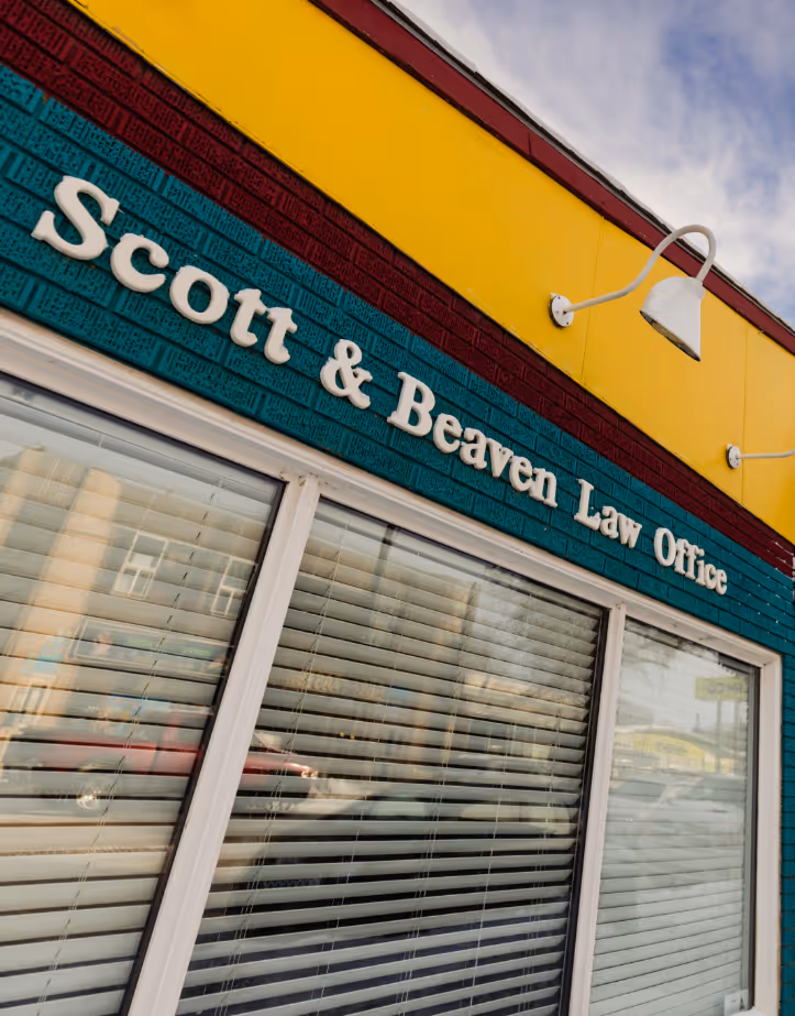 scott beaven law office outside door