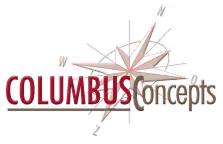 Columbus Concepts logo met kompasroos voor private label sauzen, kruiden en sambals