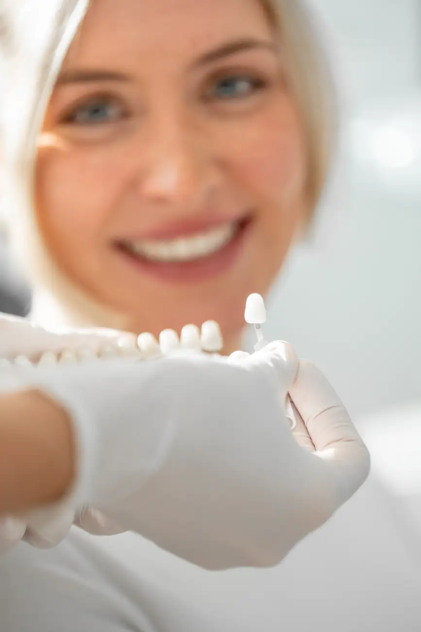 Vergleich von Zahnfarben