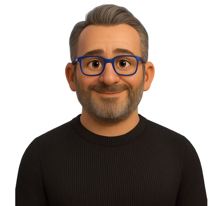 A 3d Avatar of Peps Circelli, XR Studio's Managing Director
