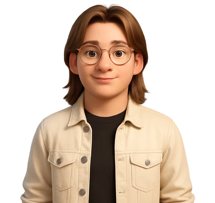 A 3d Avatar of Michael Doggett, XR Studio's Experience Engineer
