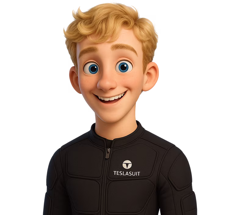 A 3d Avatar of Oliver White, XR Studio's Experience Technician