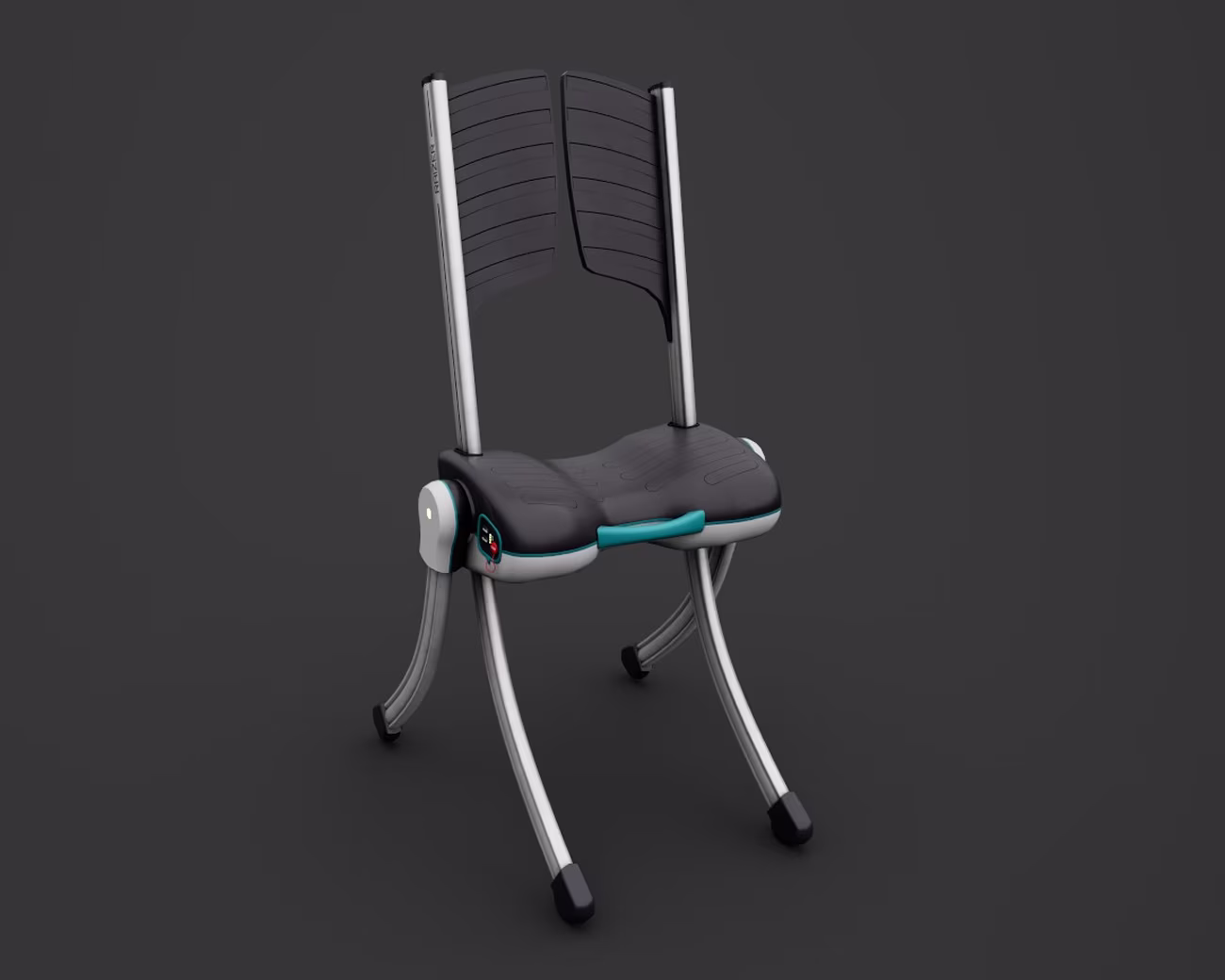A still image from a detailed, high-resolution 3D model of an easy lift chair which are typically used for the elderly when attending to falls
