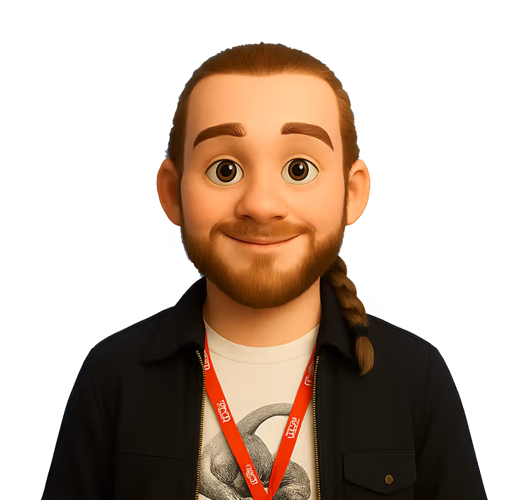 A 3d Avatar of Fraser Maxwell, XR Studio's AI Content Engineer