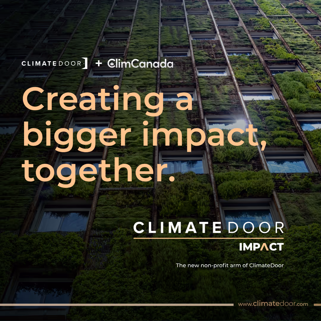 ClimCanada Joins ClimateDoor as ClimateDoor Impact
