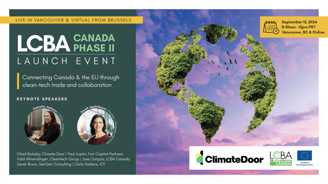 ClimateDoor Facilitates EU-Canada Cleantech Collaboration Kickoff, Accelerating Canada’s Decarbonization Efforts