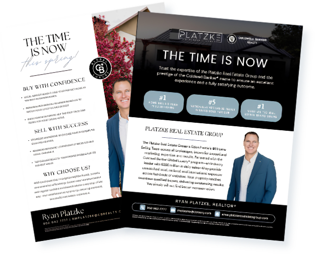 A Platzke Real Estate Group print ad in a City Lifestyle magazine