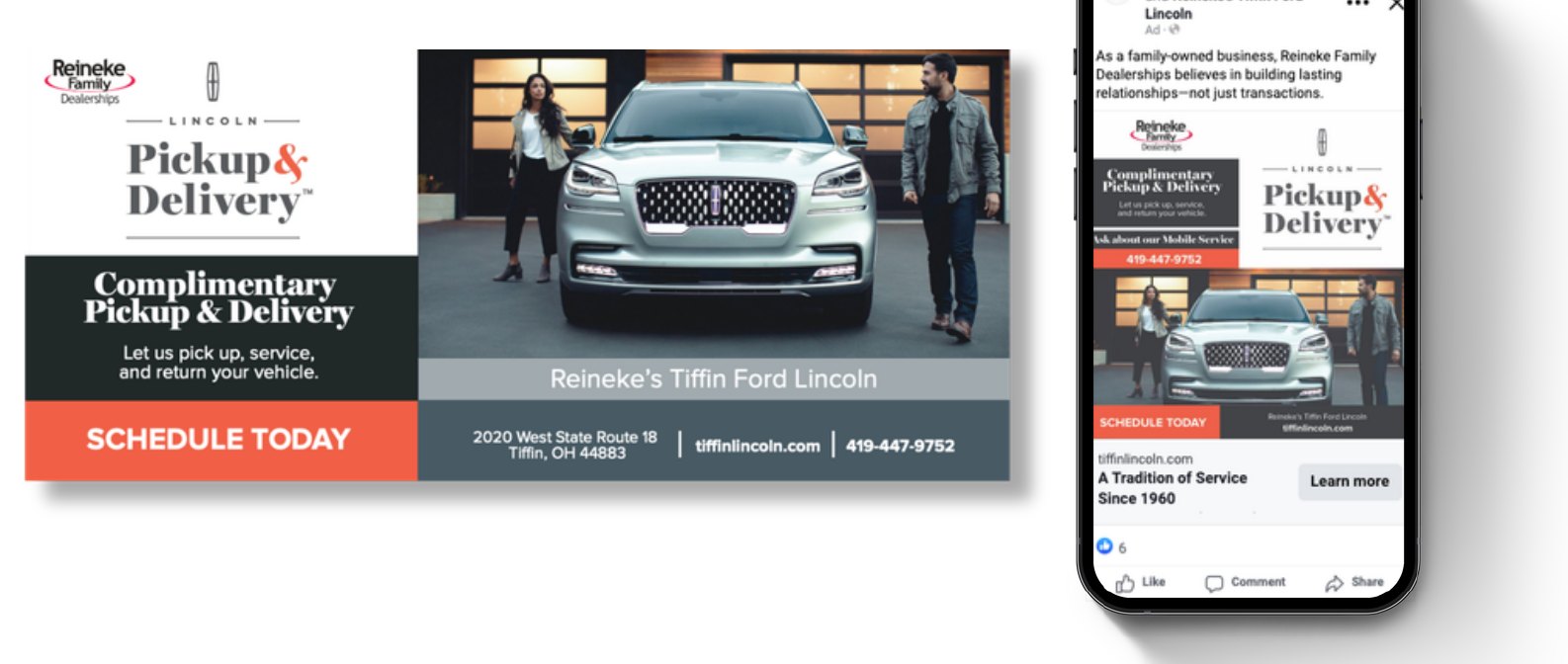 Reineke Family Dealerships ad creative from Sandusky Bay City Lifestyle