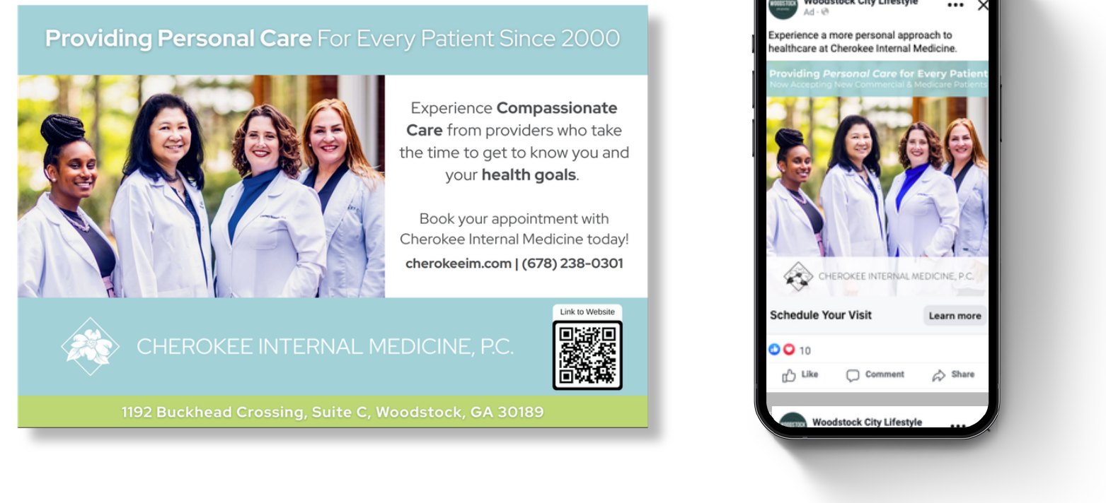 Cherokee Internal Medicine ad creative from Woodstock City Lifestyle