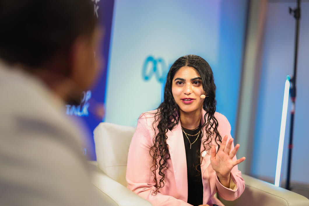 Amrita Basin speaking at Shoptalk TV