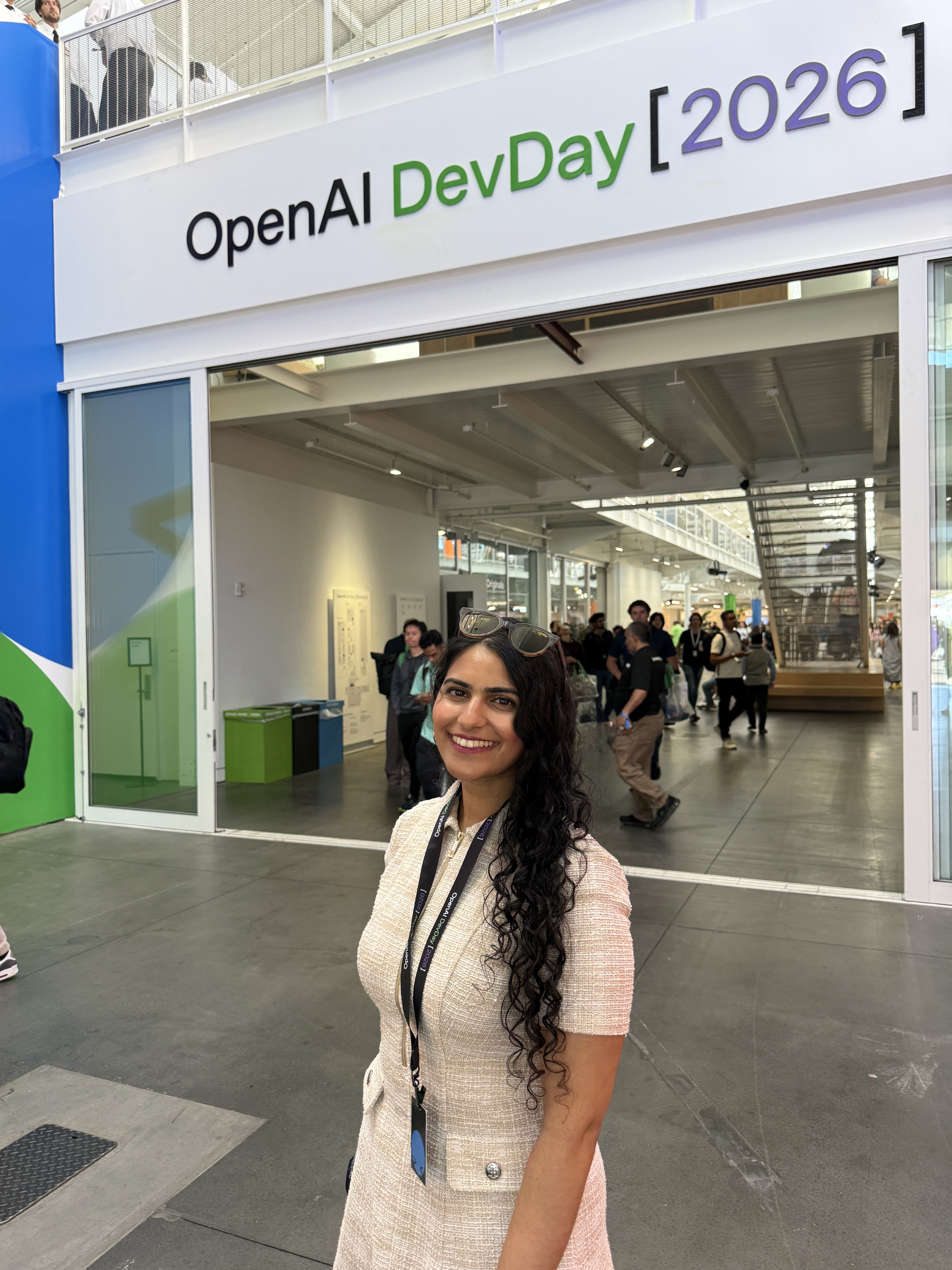 Amrita Bhasin at OpenAI DevDay.