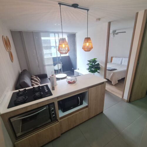 Apartaestudio amoblado barrio santa fe - Miniatura 2