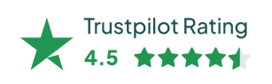 4.5 Sterne Trustpilot Bewertung