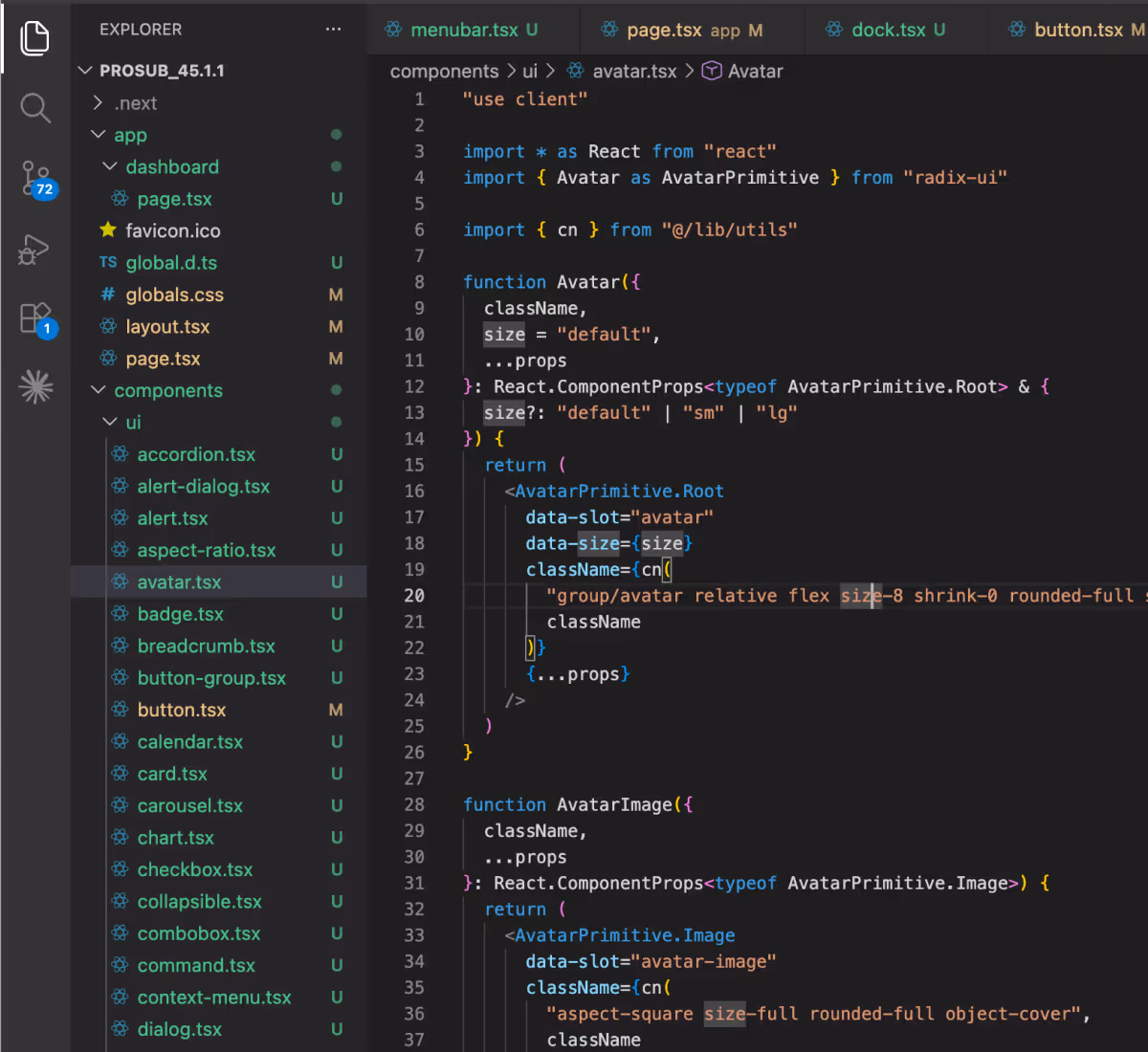 Web design interface showing navigation tabs for Standard, CMS, and E-Commerce options.