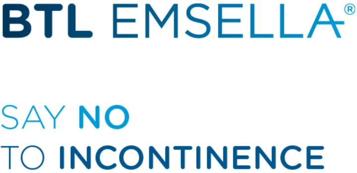 BTL EMSELLA Logo + Claim ("Say no to incontinence")