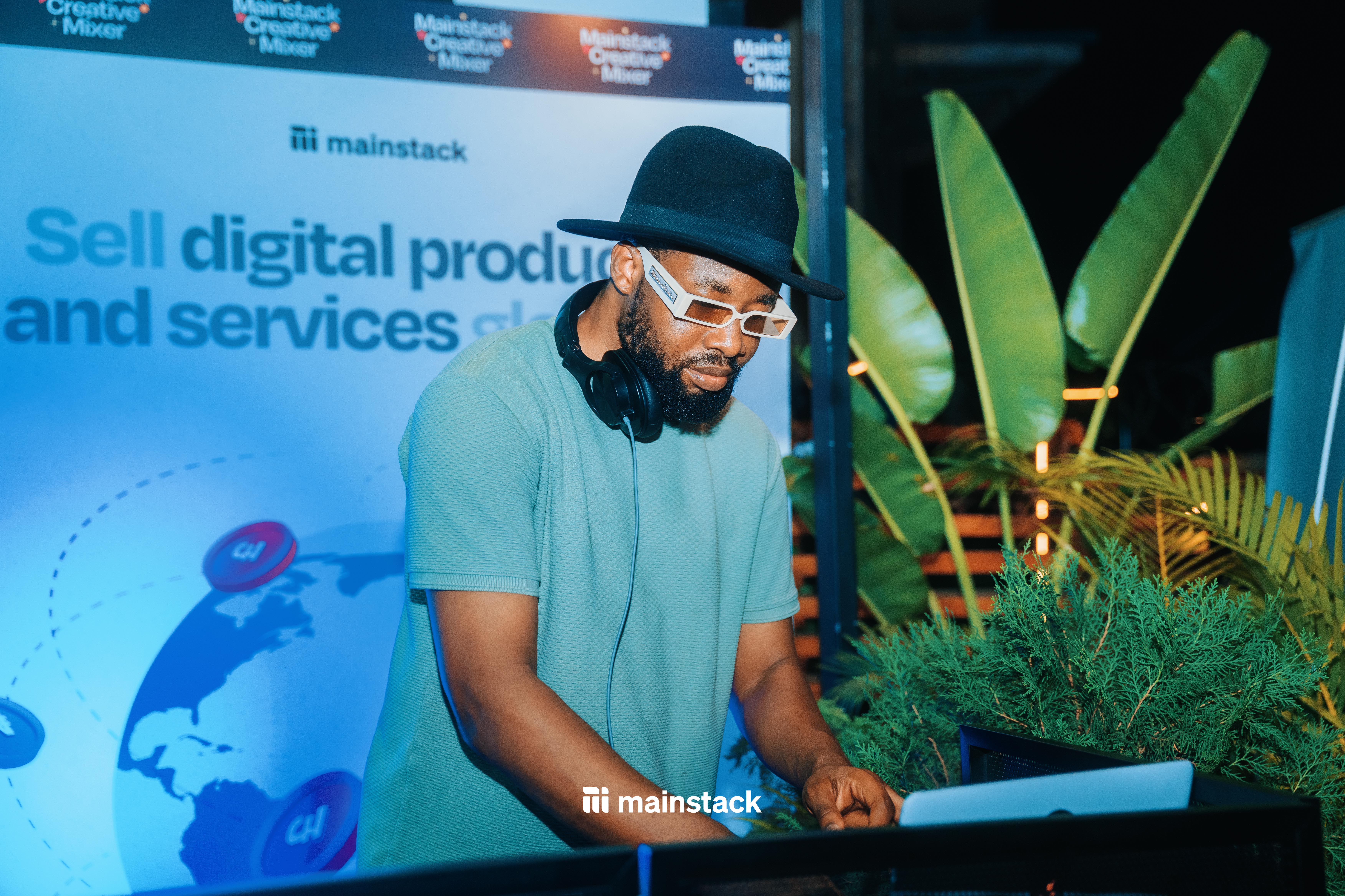 DJ Sly King at the Mainstack Creative Mixer Accra