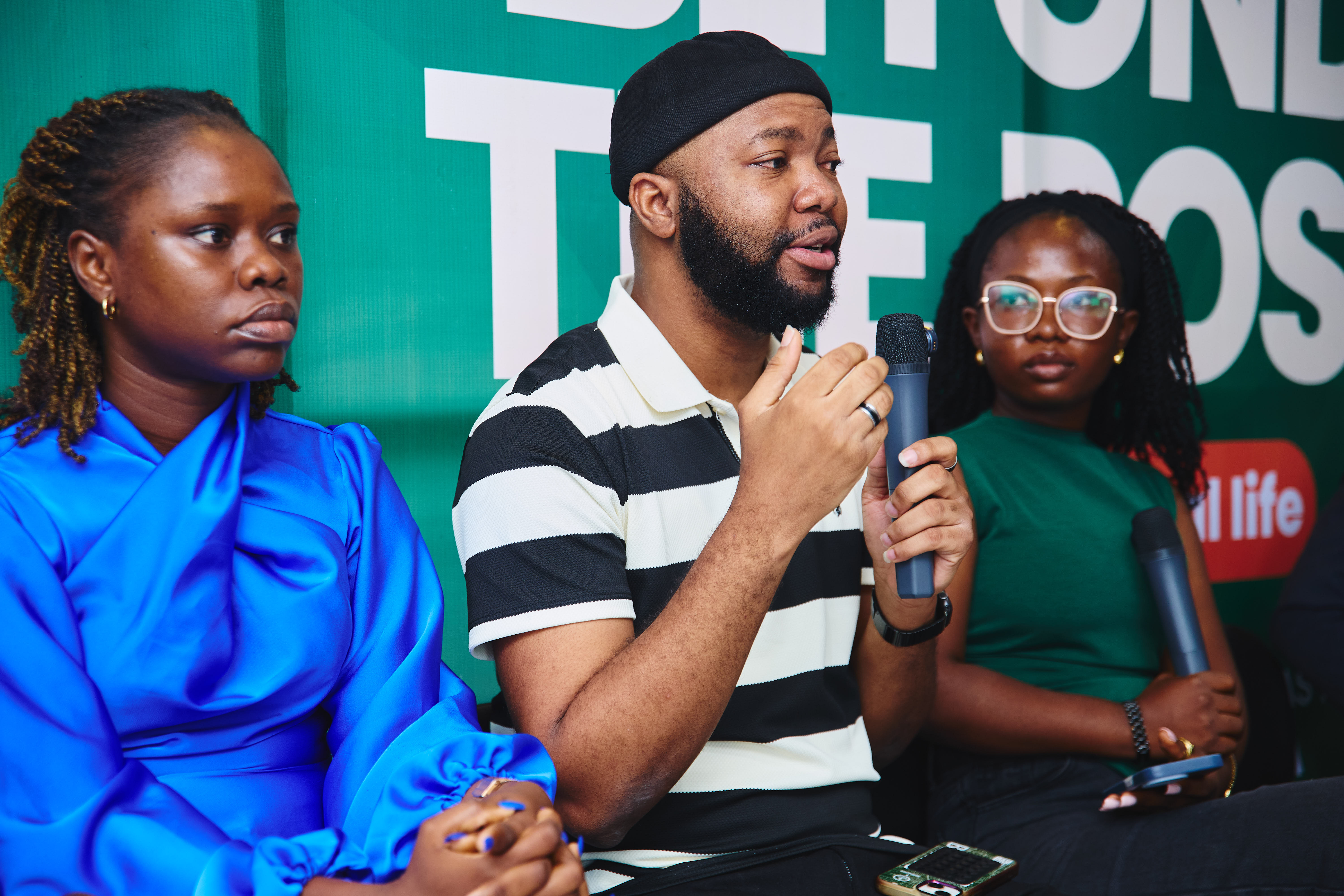 The Tech Egbon during the panel session