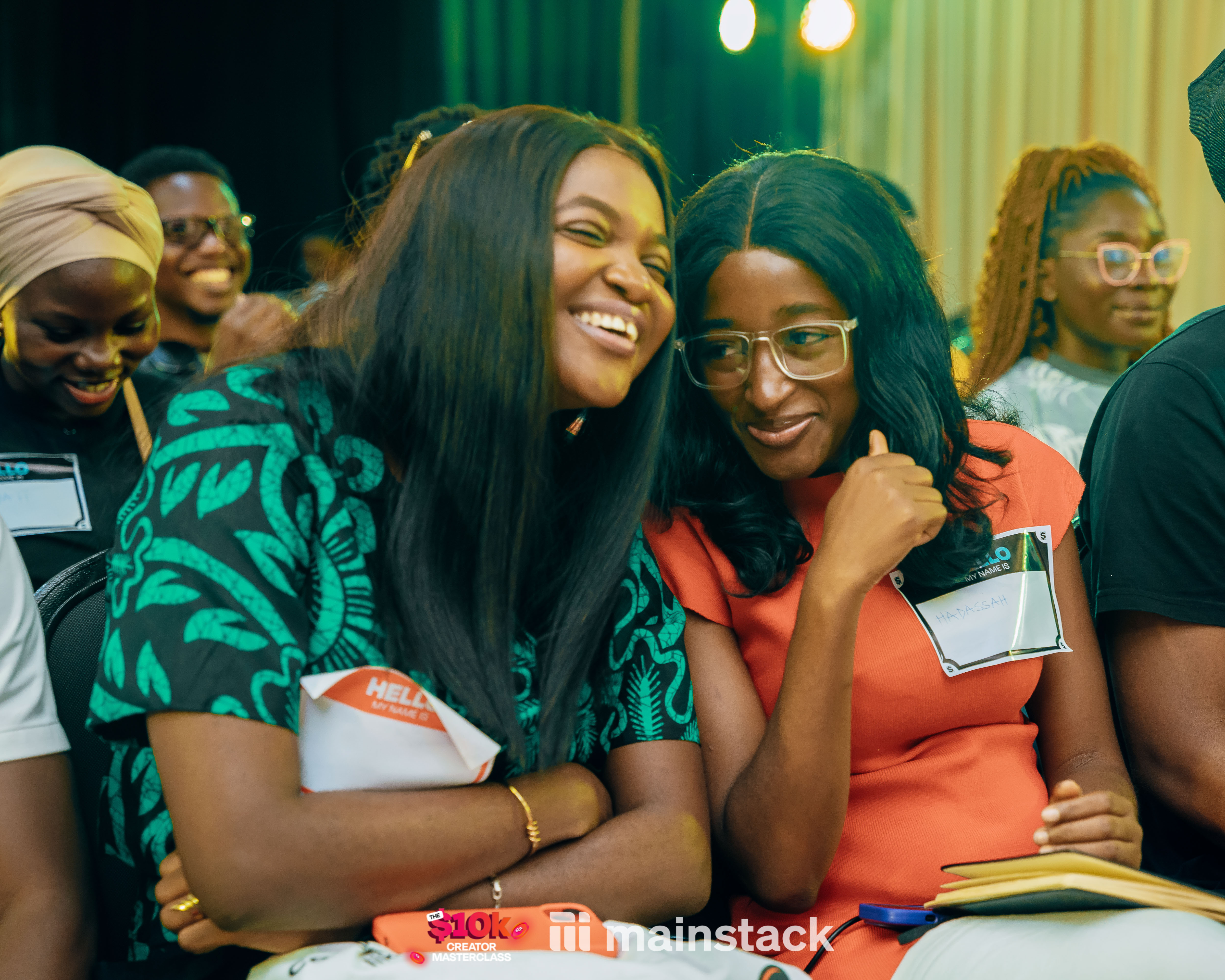 Attendees interacting at the 10k Creators Masterclass