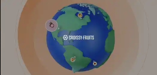 Aperçu du projet Croissy Fruits : e-commerce, 3D et globe interactif intégré