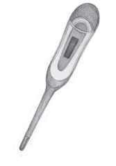 Measures temperature in child’s bottom (rectal), mouth (oral) or armpit (axillary).