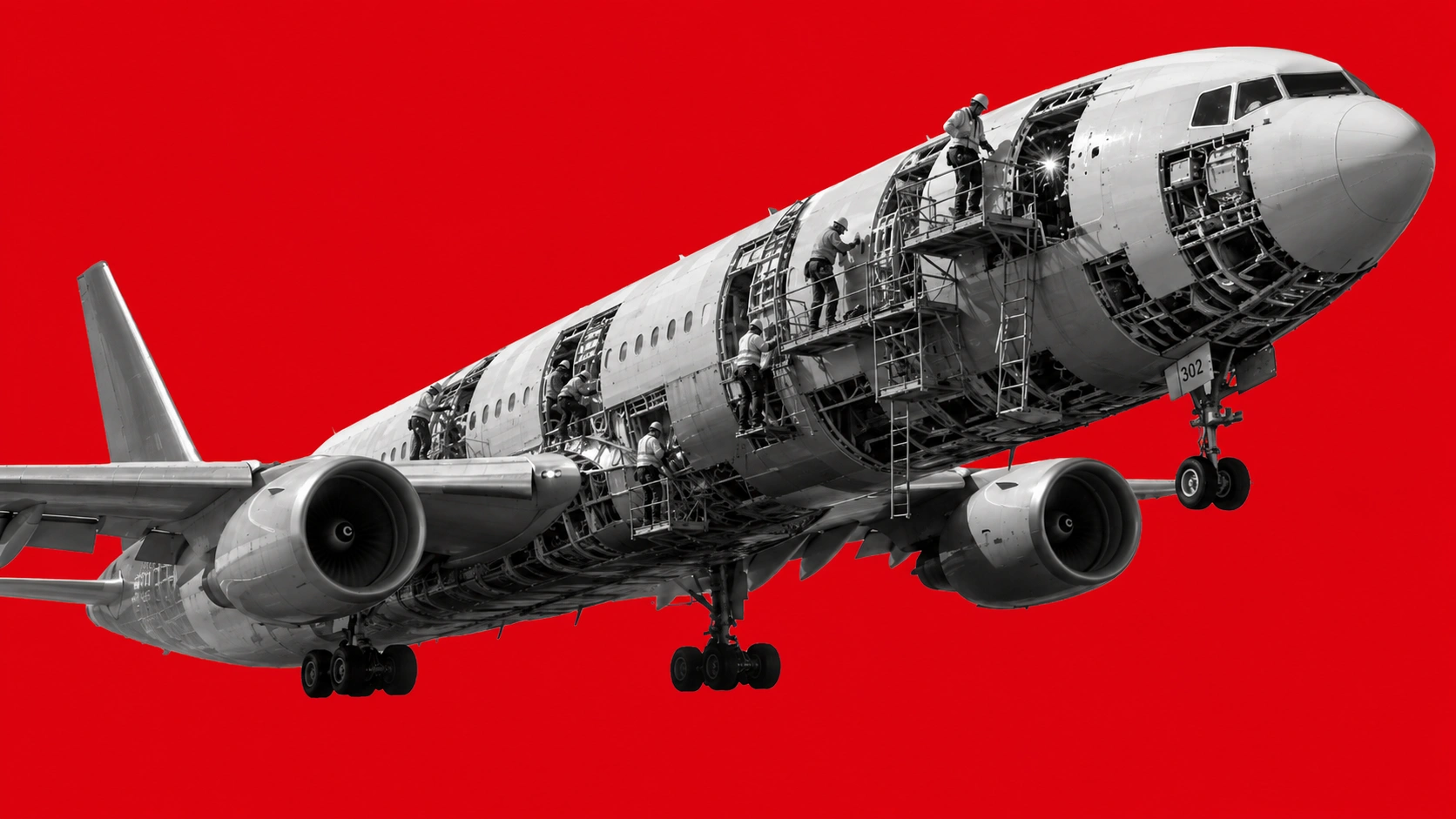 Building the plane while it is taking off