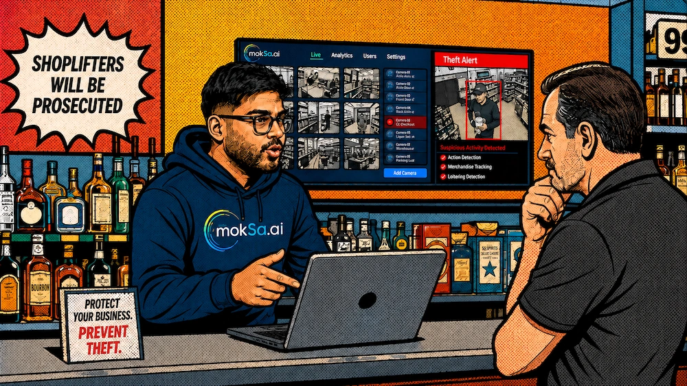 Founder Stories: Nikhil Teja Kolli of MokSa - AI-powered security for retail
