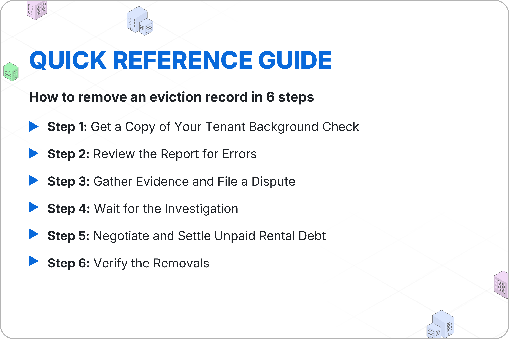 How to remove an eviction record in 6 steps