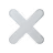 Gray rounded cross icon indicating close or cancel.