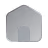 Gray house icon with a curved roof and an arched doorway.